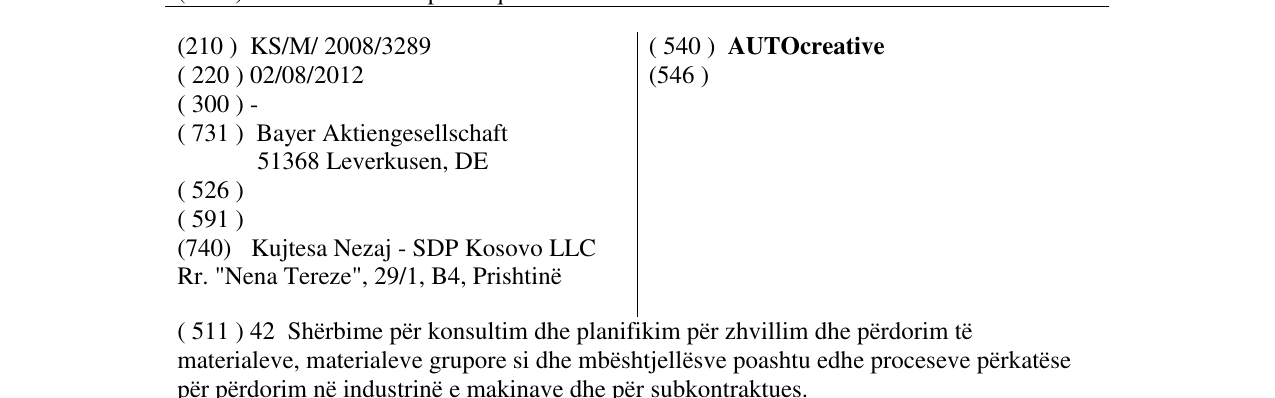 Zëri i markës AUTOcreative në buletin