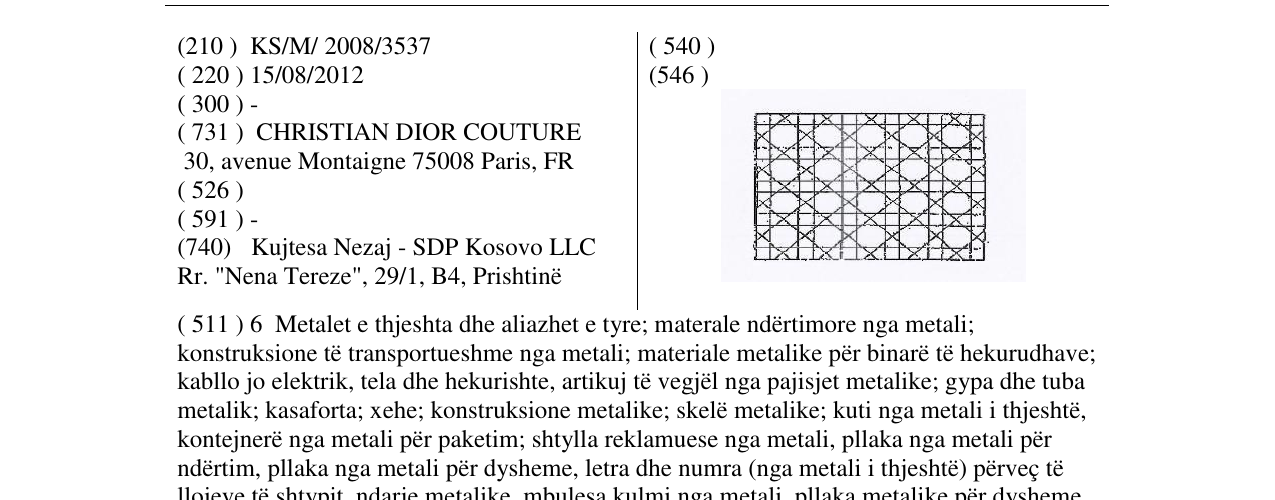 Zëri i markës Markë figurative në buletin
