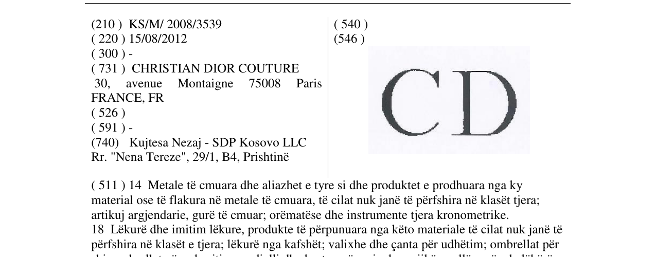 Zëri i markës CD në buletin
