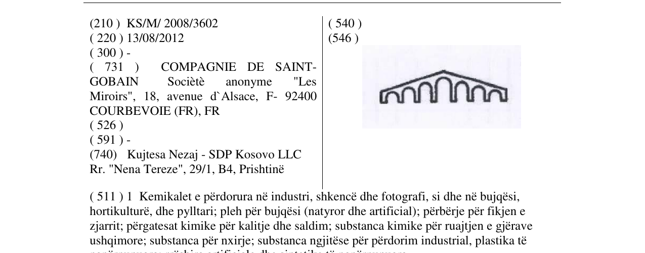 Zëri i markës Markë figurative në buletin
