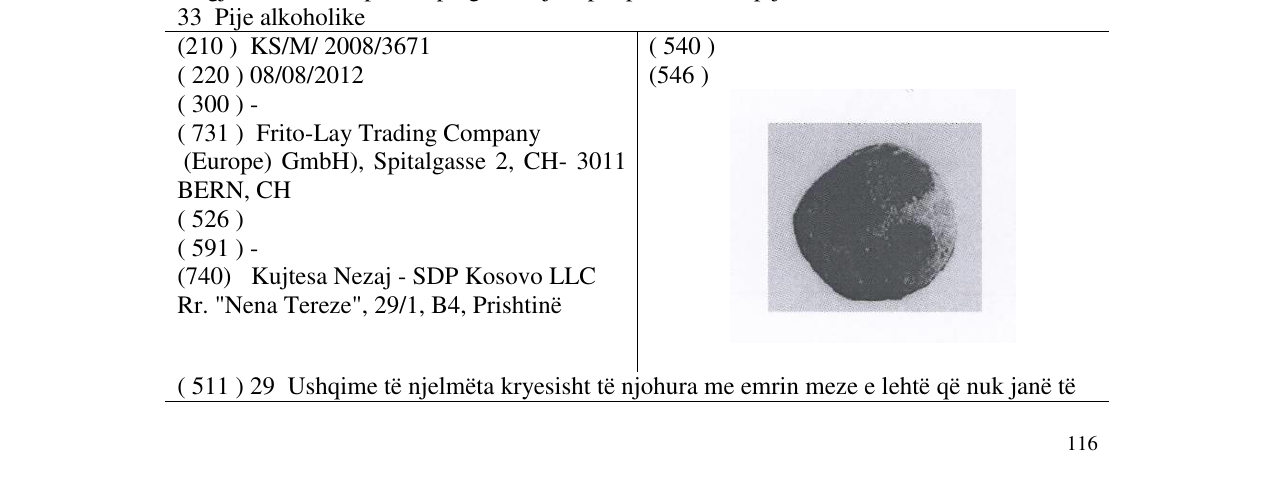 Zëri i markës Markë figurative në buletin