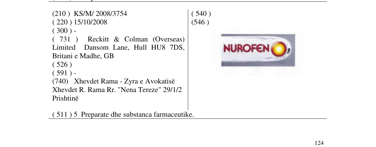 Zëri i markës Markë figurative në buletin