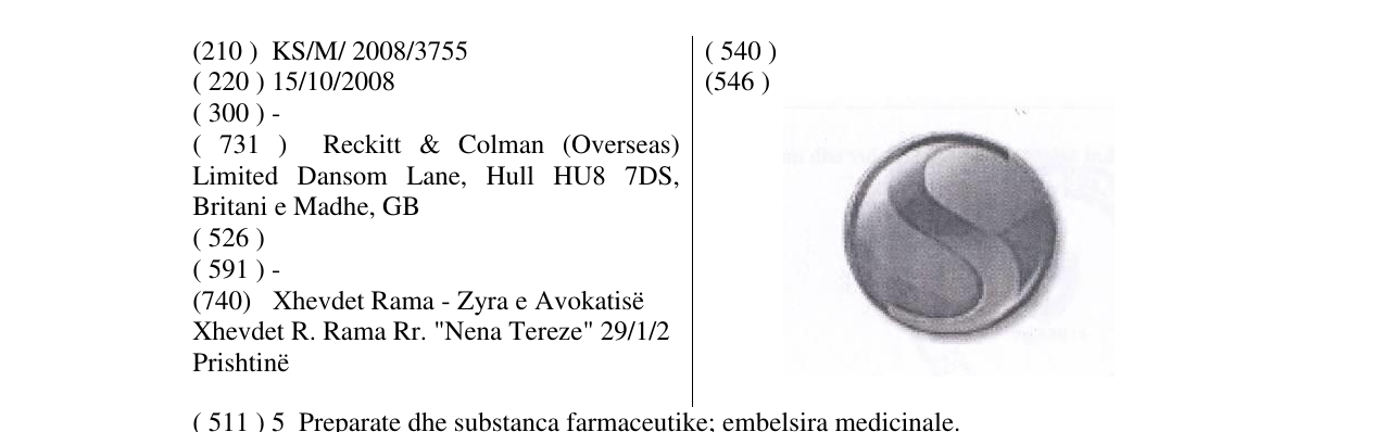 Zëri i markës Markë figurative në buletin