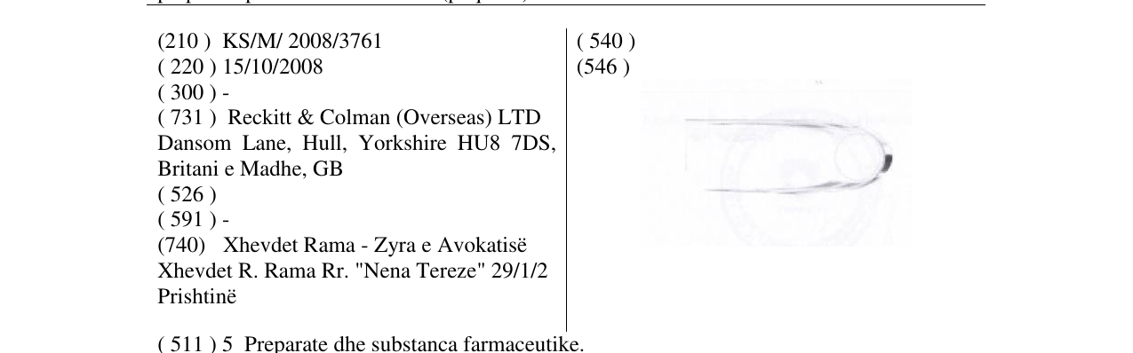 Zëri i markës Markë figurative në buletin