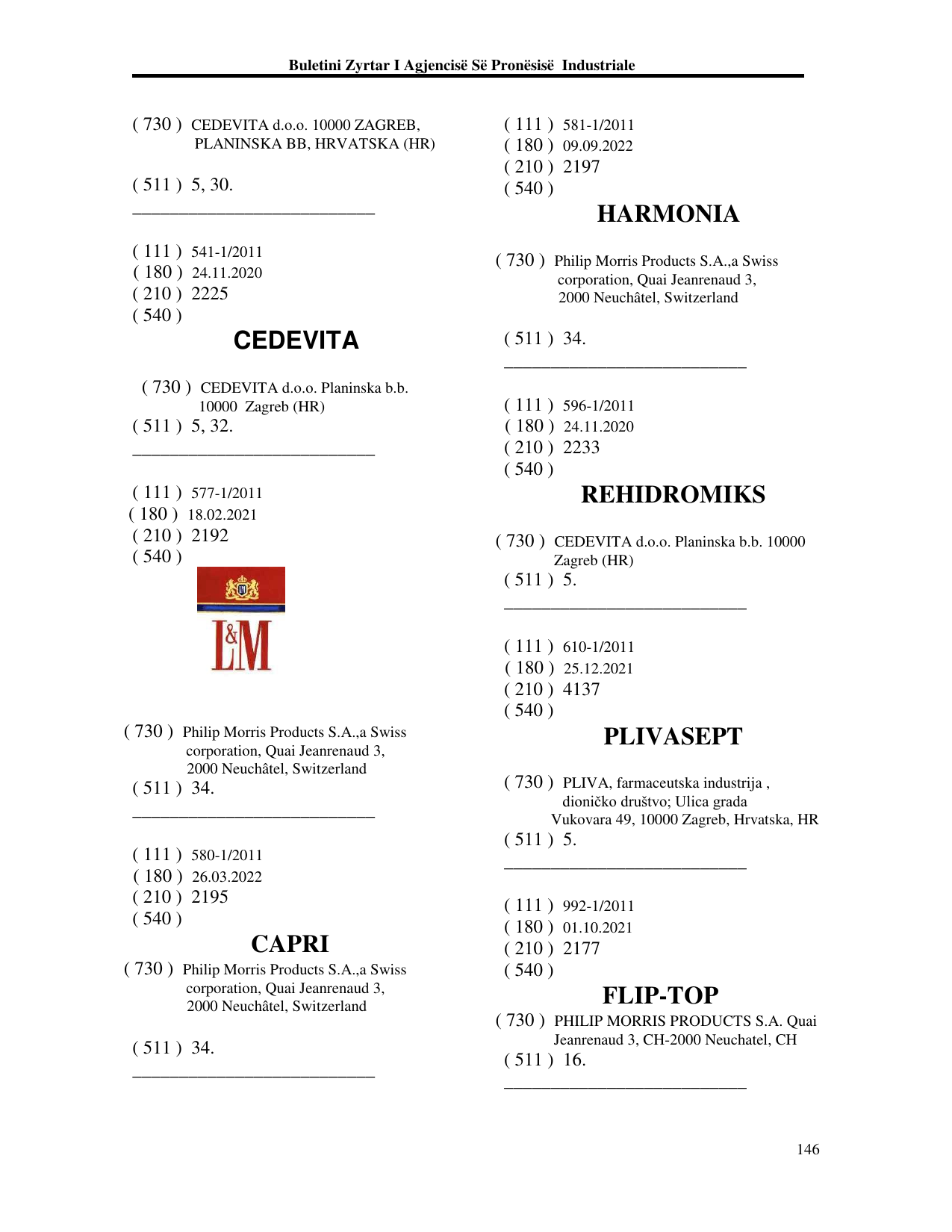 Faqja 146 e buletinit