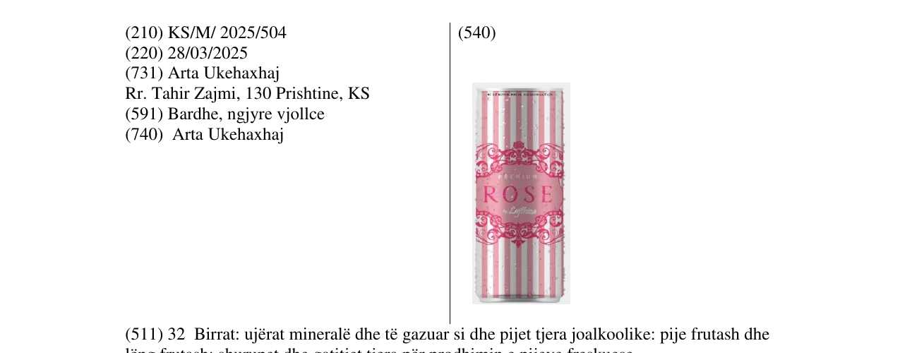 Zëri i markës ROSE by Lajthiza në buletin