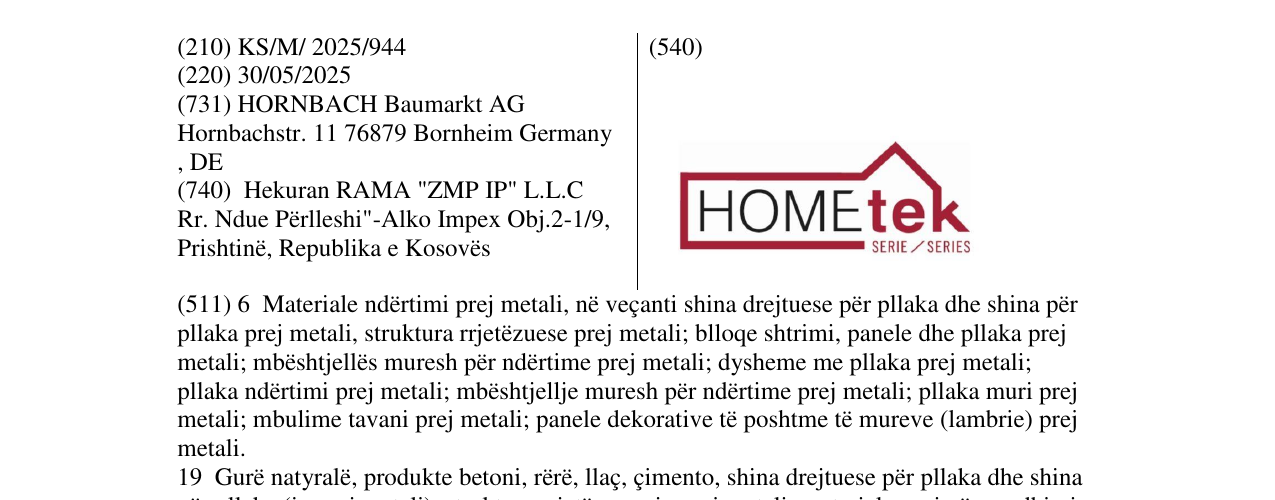 Zëri i markës HOME tek në buletin