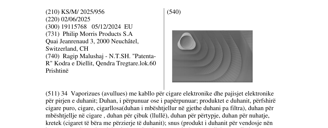 Zëri i markës TEREA në buletin