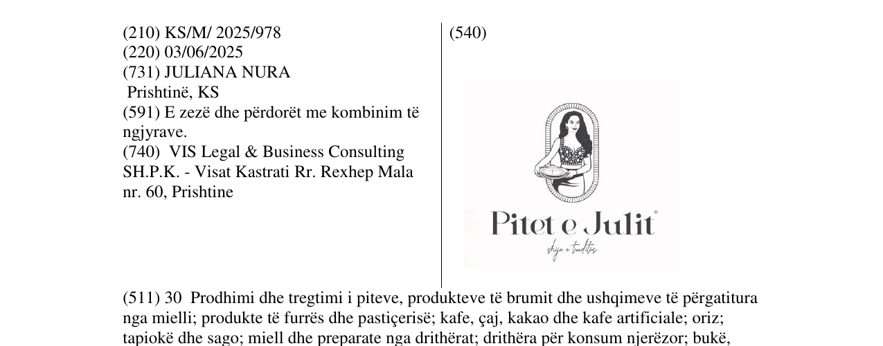Zëri i markës Pitet e Julit në buletin