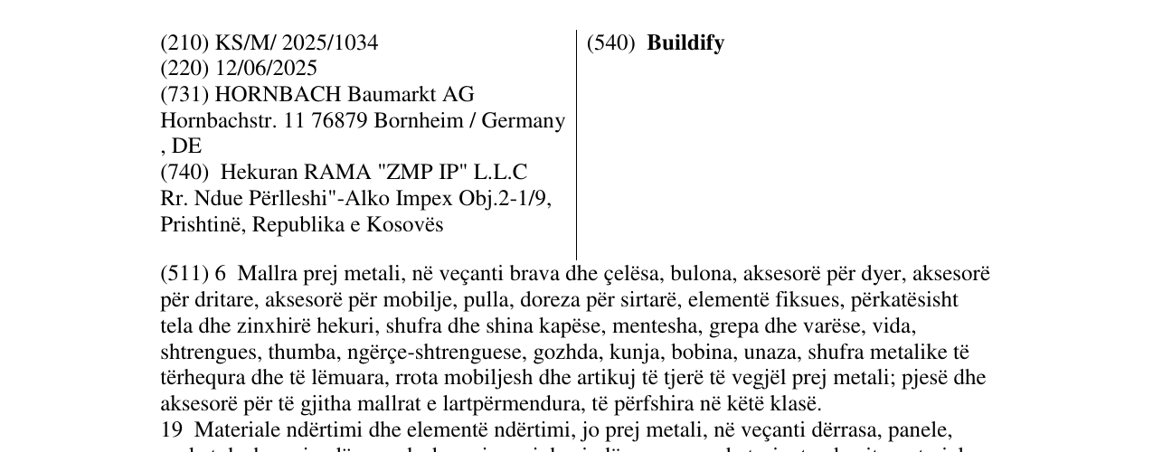 Zëri i markës Buildify në buletin