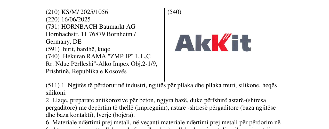 Zëri i markës AKKIT në buletin