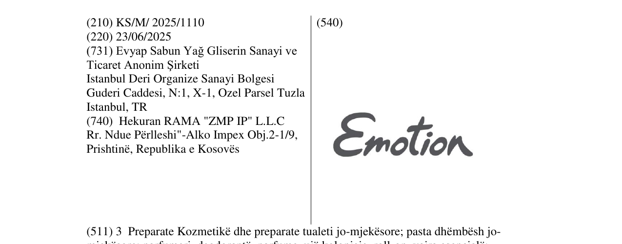 Zëri i markës Emotion në buletin