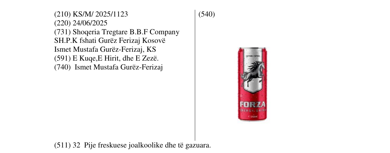 Zëri i markës FORZA në buletin