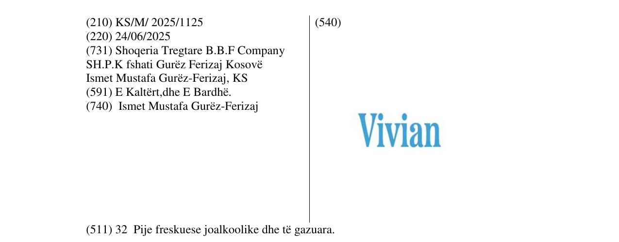 Zëri i markës Vivian në buletin