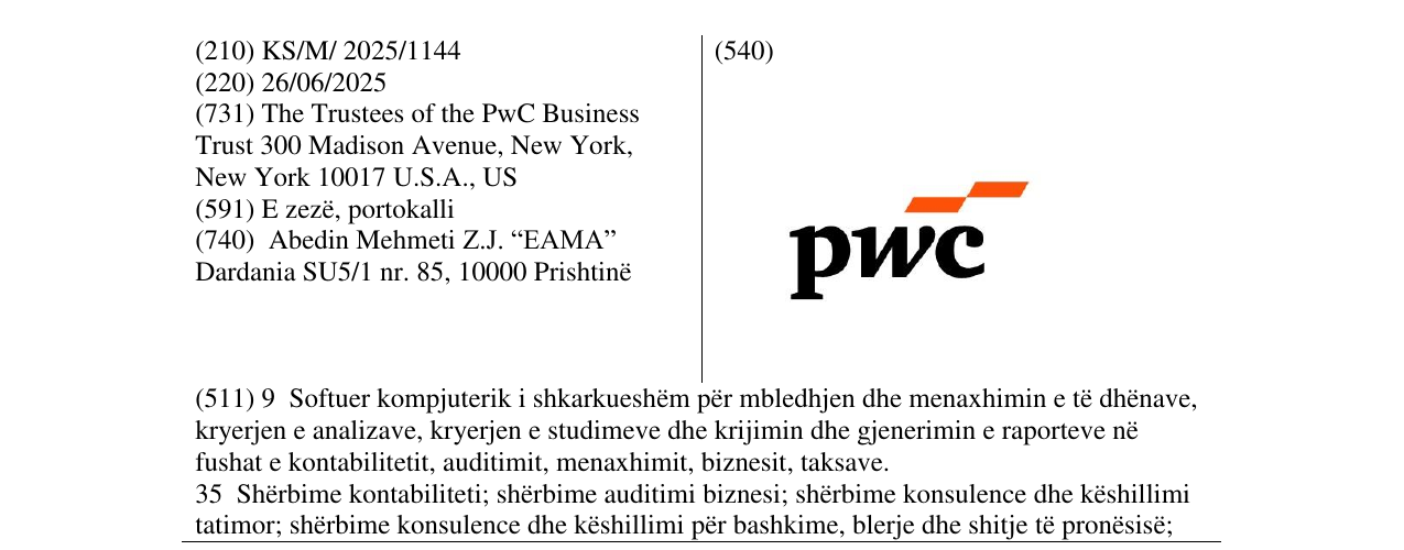 Zëri i markës pwc në buletin