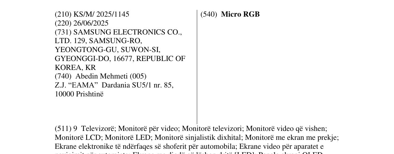 Zëri i markës Micro RGB në buletin