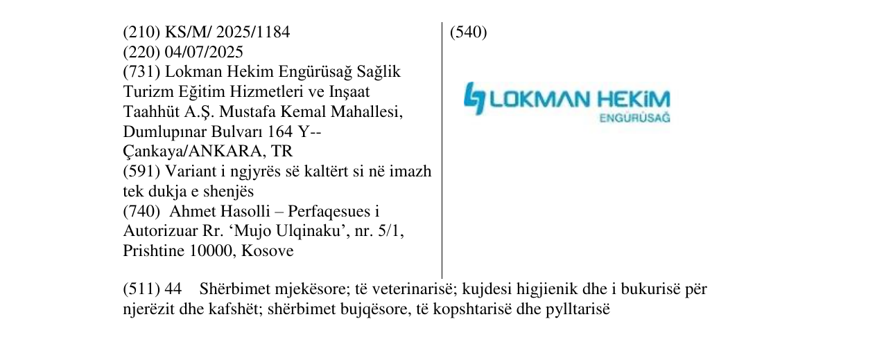 Zëri i markës LOKMAN HEKIM në buletin