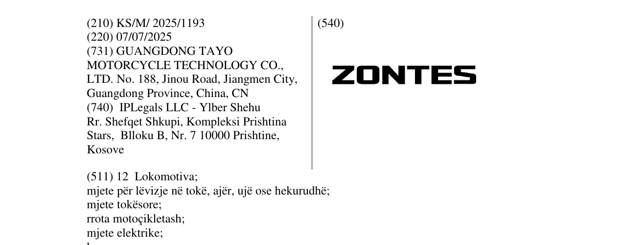 Zëri i markës ZONTES në buletin