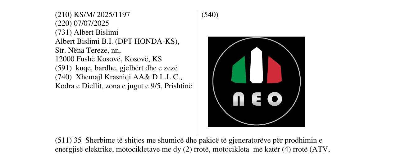 Zëri i markës neo në buletin