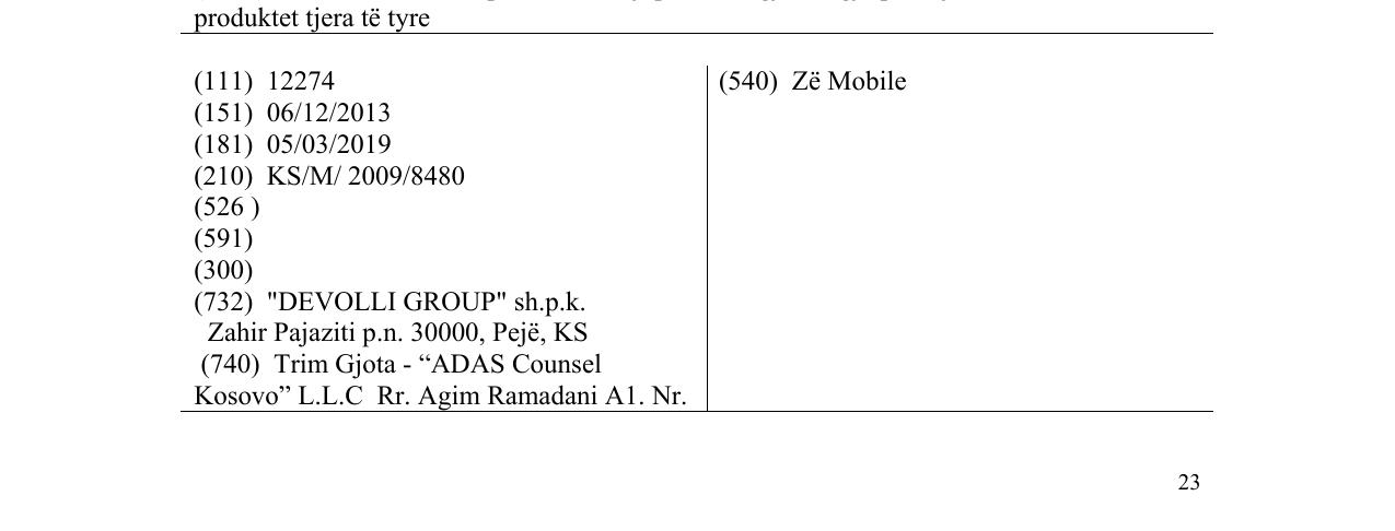 Zëri i markës Zë Mobile në buletin