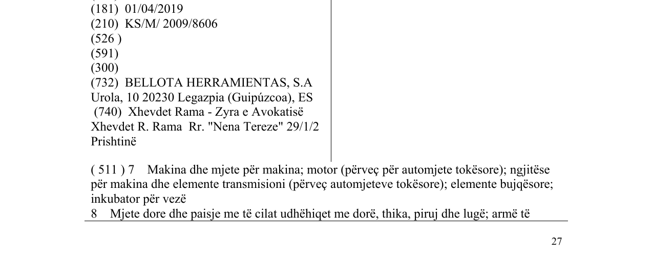 Zëri i markës PROPLAC në buletin