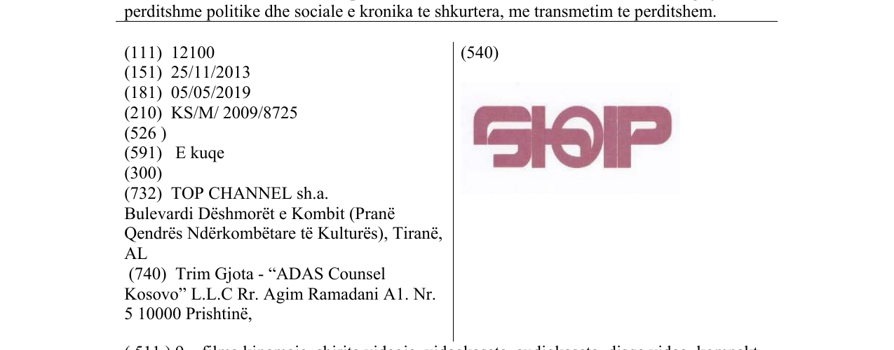 Zëri i markës SHQIP në buletin