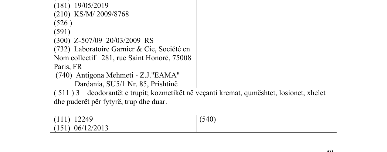 Zëri i markës INVISICLEAR në buletin
