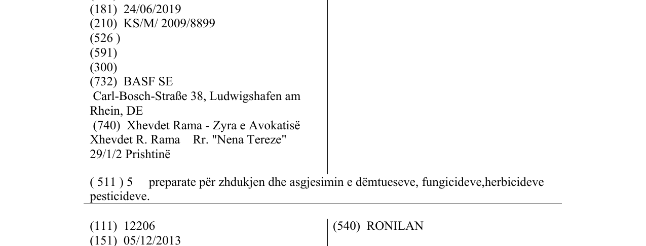 Zëri i markës TERCEL në buletin