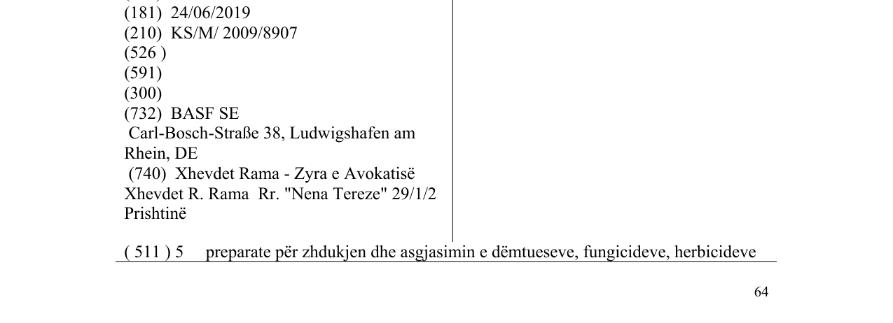 Zëri i markës POLYRAM në buletin