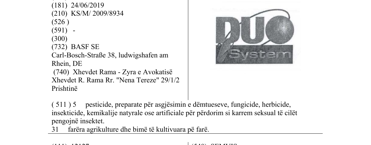 Zëri i markës DUO System në buletin