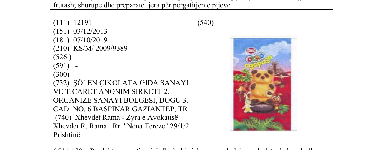 Zëri i markës OZMO në buletin