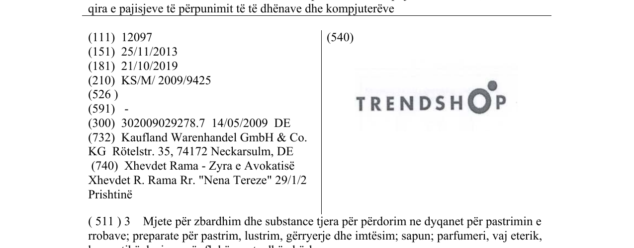 Zëri i markës TRENDSHOP në buletin