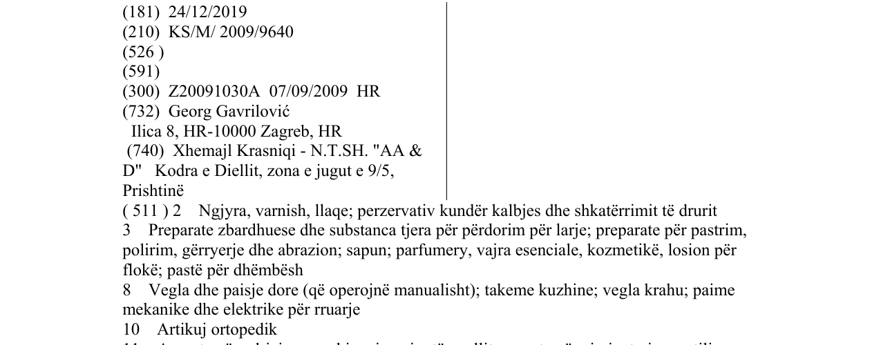 Zëri i markës DIONA në buletin