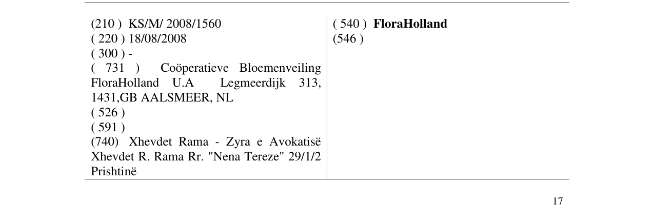 Zëri i markës FloraHolland në buletin