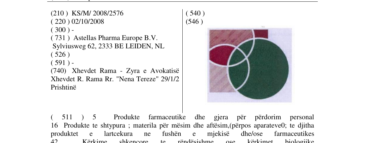 Zëri i markës Markë figurative në buletin