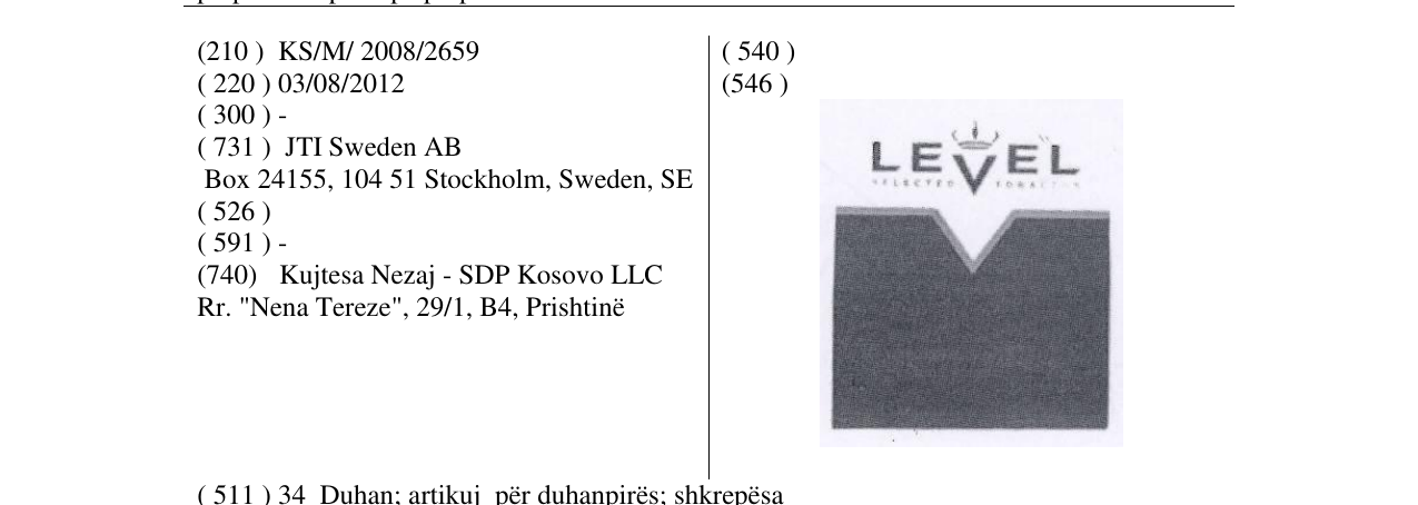 Zëri i markës LEVEL në buletin