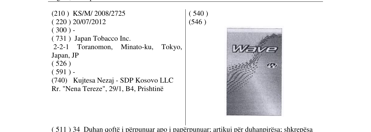 Zëri i markës Wave në buletin