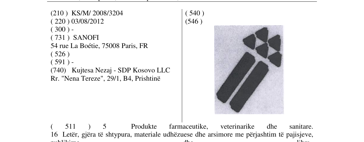 Zëri i markës Markë figurative në buletin