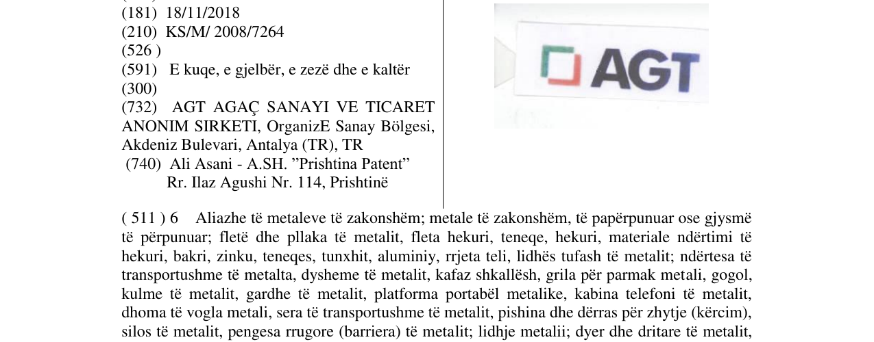 Zëri i markës AGT në buletin