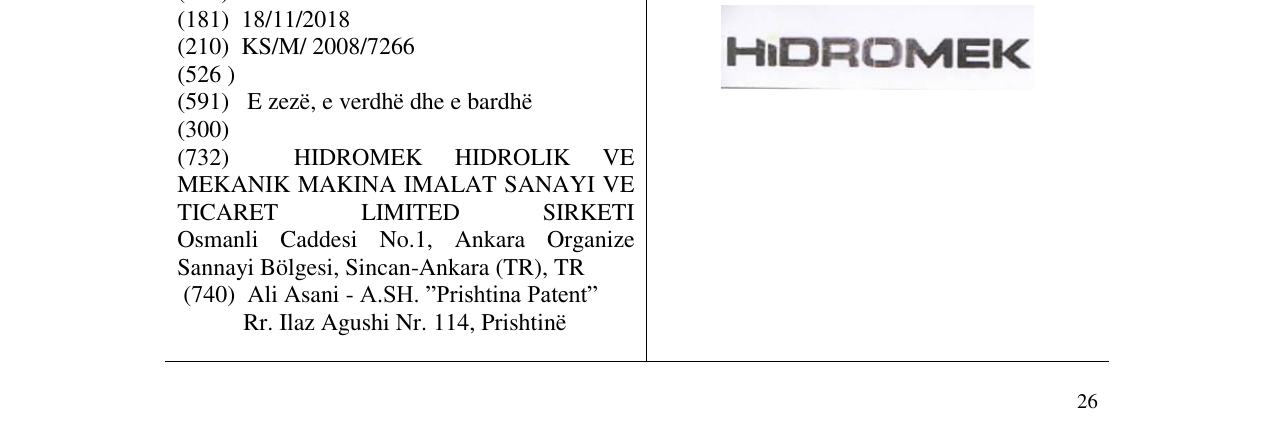 Zëri i markës Markë figurative në buletin