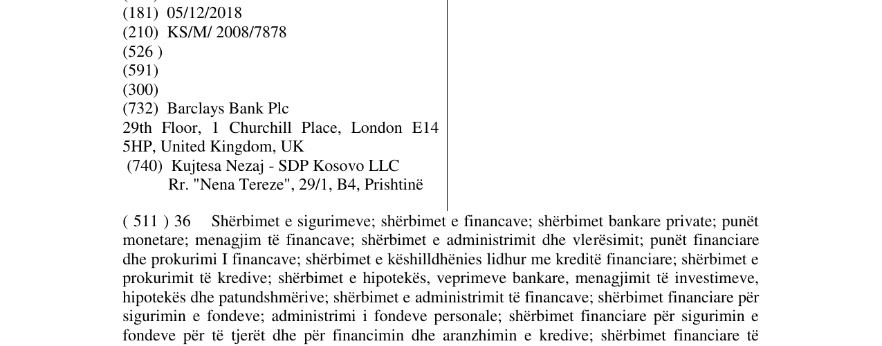Zëri i markës BARCLAYS CAPITAL në buletin