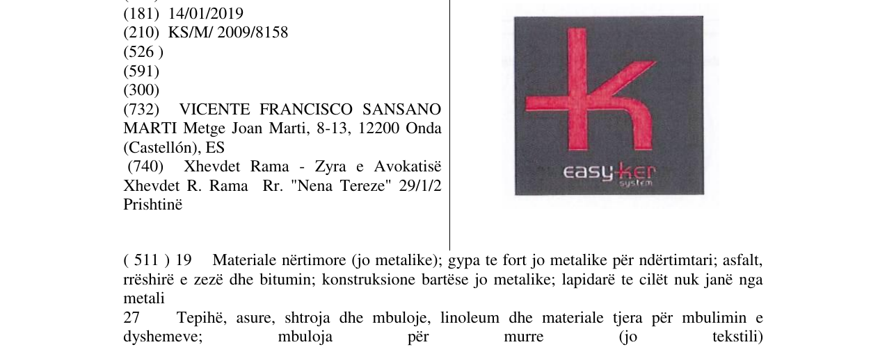 Zëri i markës easy ker system në buletin