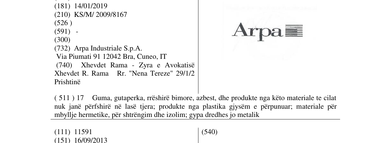 Zëri i markës Markë figurative në buletin
