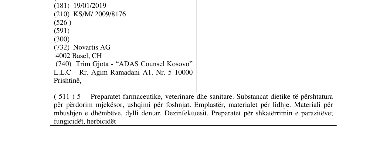 Zëri i markës IMMUNAL në buletin