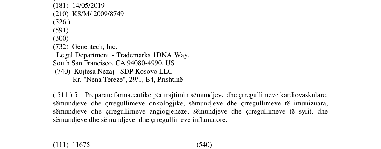 Zëri i markës RISTOVA në buletin