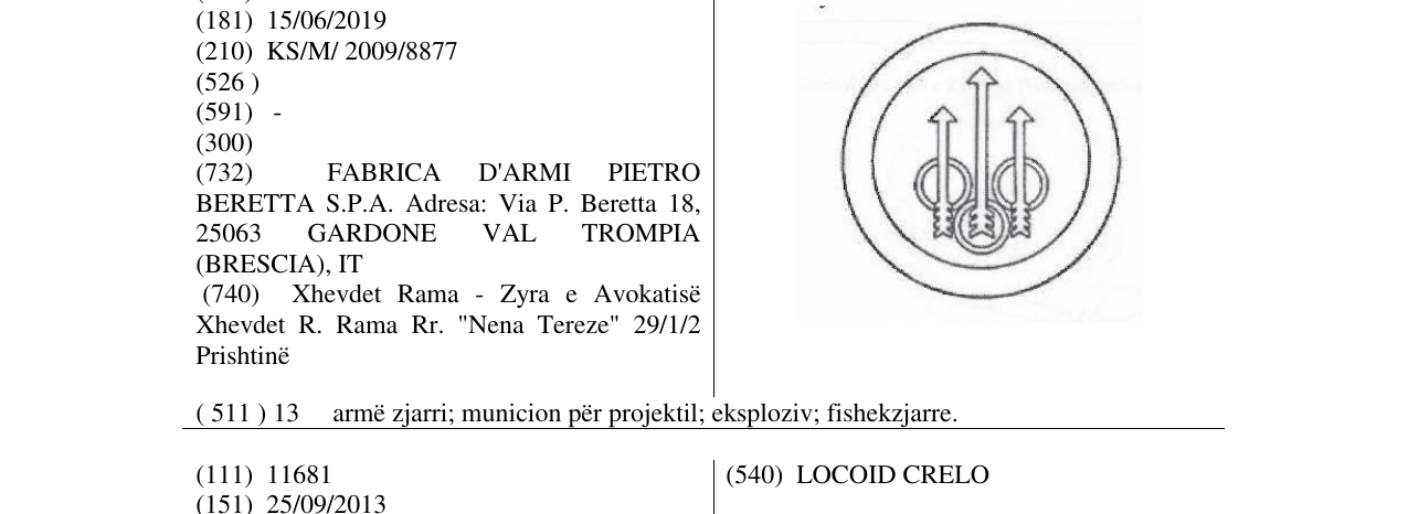 Zëri i markës Markë figurative në buletin
