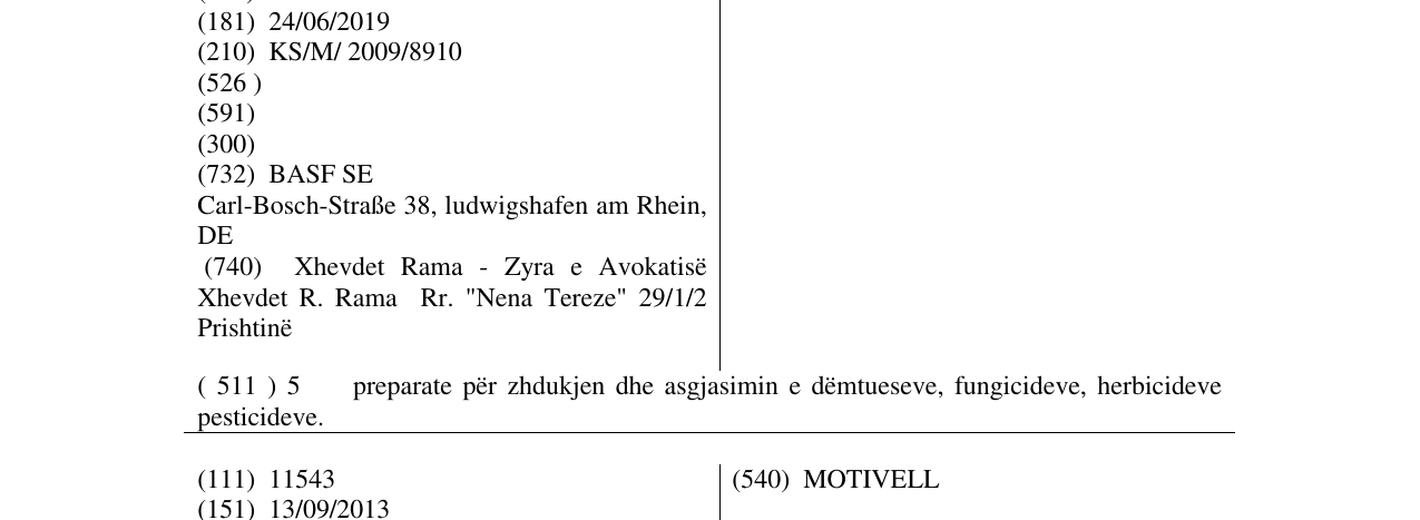 Zëri i markës BELLIS në buletin
