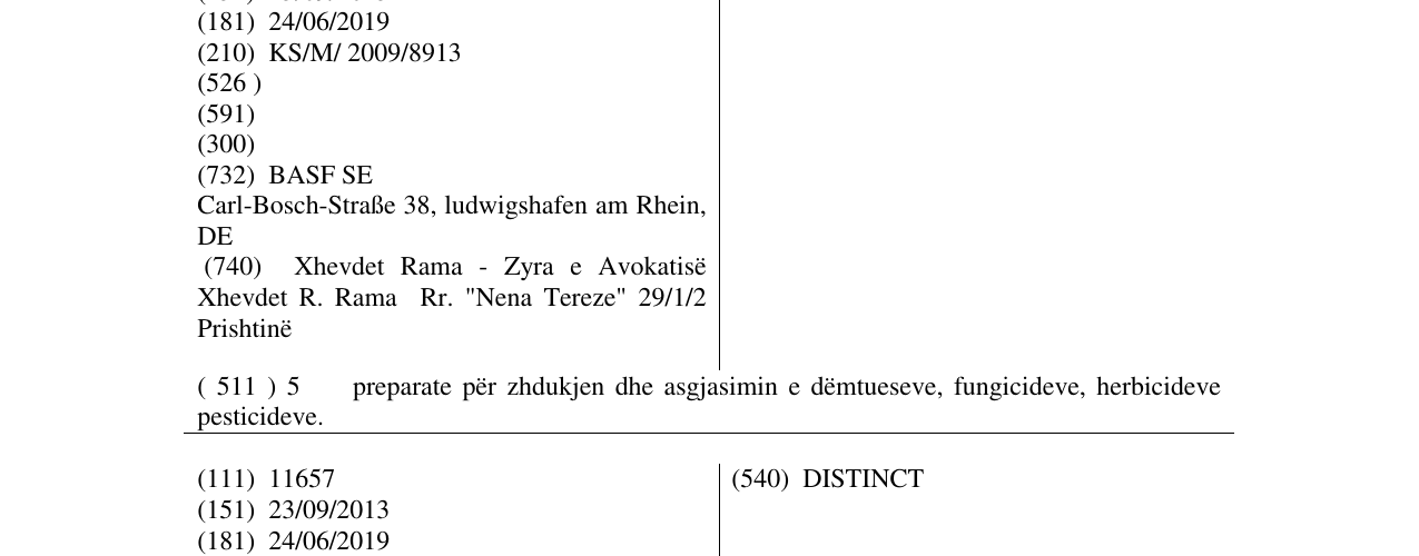 Zëri i markës DUETT në buletin