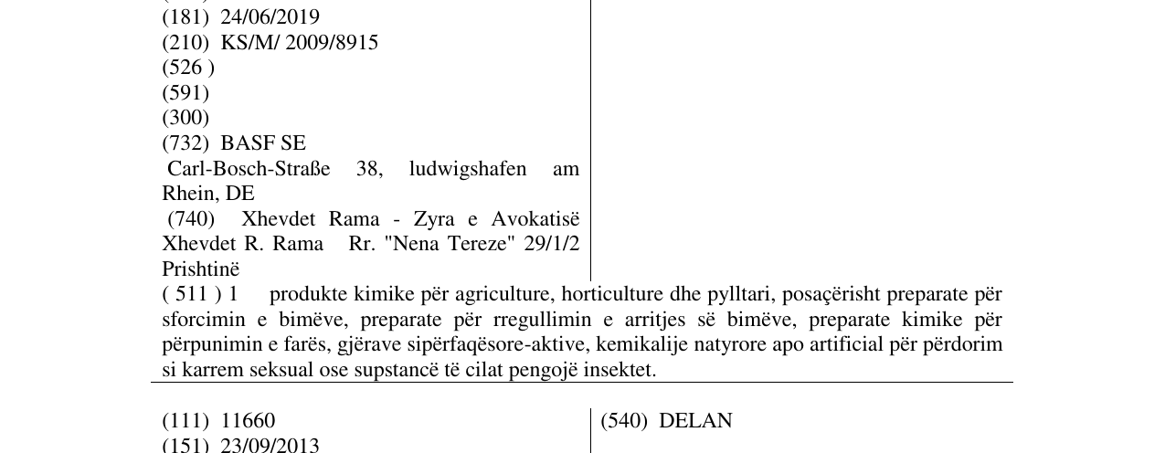 Zëri i markës DASH në buletin