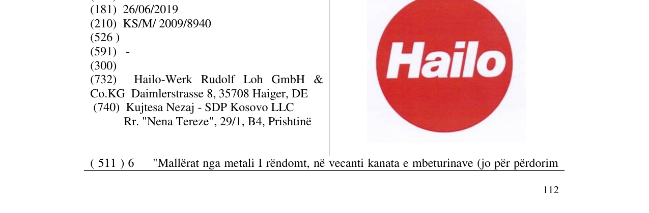 Zëri i markës Hailo në buletin